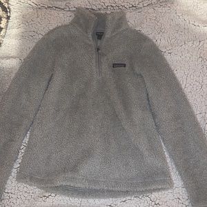 Grey Patagonia Sherpa 1/4 zip